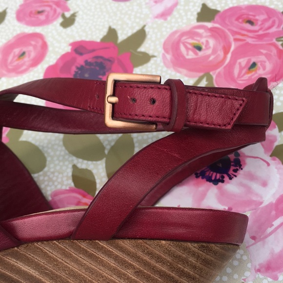 Cole Haan Wedge Raspberry fuchsia red US 8 - Picture 11 of 13
